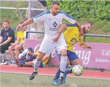  ?? RP-FOTO: STEPHAN KÖHLEN ?? Mustapha Channouf markierte den dritten Treffer der Haaner, die letztlich mit 3:4 unterlagen.