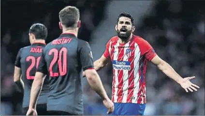  ?? FOTO: GETTY ?? Diego Costa, protagonis­ta en el encuentro, fue elogiado por Simeone en sala de prensa