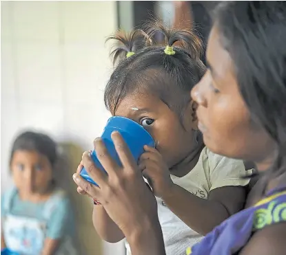  ?? Afp ?? Chicos con desnutrici­ón en el estado de Zulia