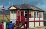  ?? MARK HARVEY/ FRIENDS OF SETTLE TO CARLISLE LINE ?? Garsdale's Grade
II* listed signalbox.