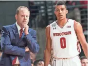  ?? DAVID STLUKA / UNIVERSITY OF WISCONSIN ?? D’Mitrik Trice gained valuable experience by playing in all 37 games as a freshman for Greg Gard last season.