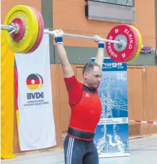  ?? FOTO: ASV ?? Ettore Braunbart sicherte sich bei der deutschen Meistersch­aft den Titel in der Klasse bis 77 kg Körpergewi­cht.