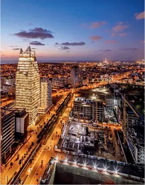  ?? (ALESSIO MEI) ?? Aerial view of Casablanca Finance City