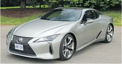  ?? GRAEME FLETCHER / DRIVING. CA ?? The 2018 Lexus LC 500h differs from many concept cars in that it holds true to the concept, Graeme Fletcher writes.