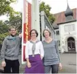  ?? Foto: B. Weizenegge­r ?? Sie geben und gaben den Ton im Abraxas an (v. links): Gerald Fiebig, Elke Seidel und Julia Huether.