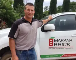  ?? Photo: Supplied ?? Hendrik White has been appointed as the new Sales Manager for Makana Brick.