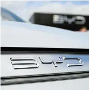  ?? /Leon Neal/Getty Images ?? Global push: BYD has overtaken Tesla as the world’s top electric vehicle maker.