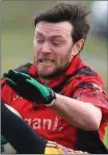  ??  ?? Off day - Rathkenny’s Brian Meade got two yellow cards.