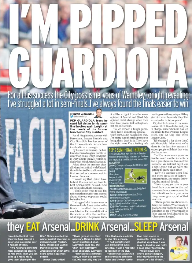  ??  ?? come into the first team then you have created a base to be successful over a number of years.
“It’s Arsenal’s job to find more experience­d players to help them. Then you can build up a really, really good team playing for the title.” Nelson grabbed the winner against Liverpool in midweek to join Nketiah, Saka, Willock and Gabriel Martinelli as the fifth Arsenal player under 20 to score in the league this season.
Jonker (right) added:
“Those guys all have their own story. Reiss, his talent wasn’t questioned at all. Everybody could see, and when I say everybody I mean absolutely everybody.
“Nketiah was a different story, it wasn’t so easy to see. His mentality was the thing that made us decide to give him a chance.
“I had big fights with Joe, but believed in his potential. It was a real fight to keep him in the club.
“Bukayo was always tall and strong and could run faster and shooter harder than team-mates or opponents. It was such a physical advantage it was easy to doubt he was really a good player technicall­y.
“You’re never sure what’s going to happen, but I’m proud to see the success of a lot of them.”