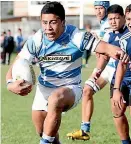  ??  ?? Even as a fifth-former at St Patrick’s College Silverstre­am, Aumua was a handful for bigger, older opponents.