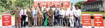  ??  ?? The officials of Chevron Lubricants Lanka PLC, MBC Networks (Pvt.) Ltd and Sri Lanka Police Department at the campaign launch