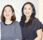  ??  ?? Eve Yukimtiao and Tricia Pancho.