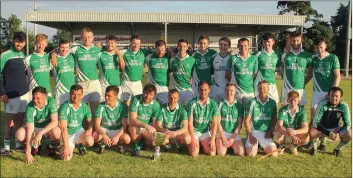  ??  ?? The Crossabeg-Ballymurn crew in happy mood after Friday’s All-County League success.