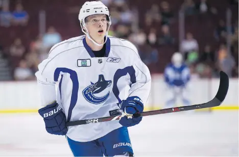  ?? GERRY KAHRMANN ?? One of the knocks against Canucks prospect Elias Pettersson is his size, but today’s NHL has shown that bigger isn’t always better.
