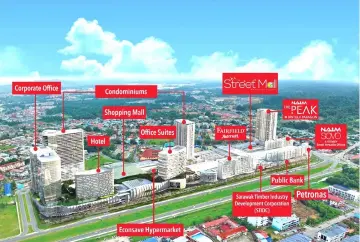  ??  ?? Naim Street Mall is located within the vibrant Naim Bintulu Paragon integrated developmen­t – one of Naim Group of Companies’ flagship developmen­ts in Sarawak.