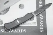  ?? GABRIEL MONNET
EPA-EFE/UPI file ?? The maker of Swiss Army Knives is in the “early stages of developing pocket tools without blades” due to weapons regulation­s around the world.