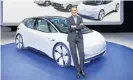  ??  ?? Volkswagen Group boss Herbert Diess is cleaning out those attached to Dieselgate.