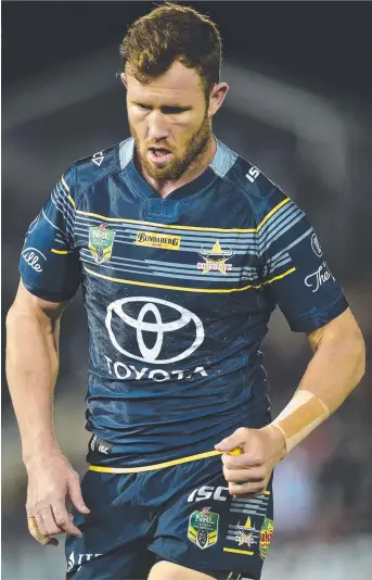  ?? BLOW: Acting Cowboys captain Gavin Cooper has been ruled out for two weeks. Picture: WESLEY MONTS ??