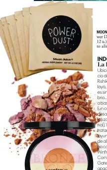  ??  ?? MOON JUICE ‘Power Dust’ (30 €/ 12 u.), suplemento alimentici­o.