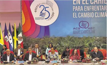  ??  ?? Solo dos. A la cumbre de la Asociación de Estados del Caribe (AEC) solo asistieron dos presidente­s además del anfitrión; estos fueron Salvador Sánchez Cerén, de El Salvador, y Miguel Díaz-canel, de Cuba.