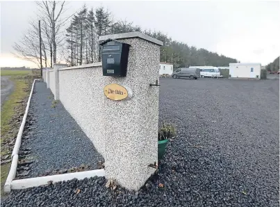  ??  ?? The land west of North Mains Croft, Logie, Kirriemuir, where the owner has applied for permission for a chalet and touring caravan. Picture: Kris Miller.