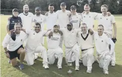  ??  ?? Bowled out for 97, but Prestwick were still celebratin­g at the end.