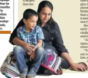  ??  ?? Kalpana Jacob realised her son Zach, 4, was suffering from language delay when he was 18 months old. Early interventi­on helped him meet developmen­t goals, she says.