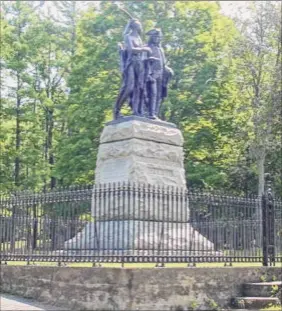  ?? Lake George Battlefiel­d ?? A visitors center in Lake George Battlefiel­d Park will highlight the history that happened here, backers say. “People walk through the park and have no idea of what they are seeing,” says one.