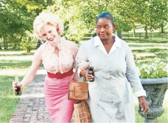  ?? DREAMWORKS ?? Jessica Chastain and Oscar-winner Octavia Spencer in “The Help.”