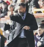  ??  ?? 2 Aberdeen’s fine form on the road gives Derek Mcinnes confidence that his team can win the replay against Rangers after yesterday’s 1-1 draw at Pittodrie.