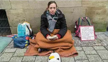  ?? ?? Nathalie hat den Lockdown auf der Straße erlebt, für sie war es keine schöne Zeit.