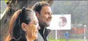 ?? HT FILE ?? Asked if she advises her son Rahul, the former Congress chief said, He knows his responsibi­lities. I try not to volunteer.”