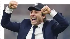  ?? GETTY ?? Antonio Conte, 50 anni, prima stagione sulla panchina dell’Inter