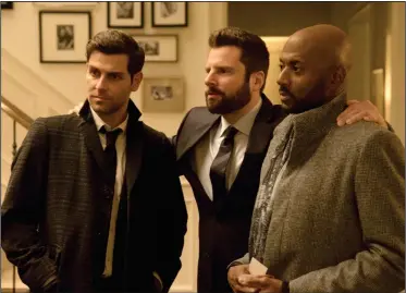  ?? Jack Rowand/ABC ?? From left, David Giuntoli, James Roday and Romany Malco in “A Million Little Things.”