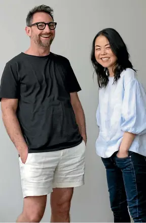  ?? ?? Podcast host James Hurman and Lisa King, founder of Eat My Lunch and co-creator of AF.