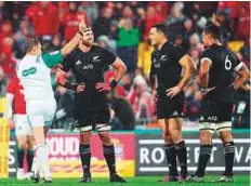  ?? Rex Features ?? All Black Sonny Bill Williams is sent off by ref Jerome Garces during the second Test of the British and Irish Lions Tour.