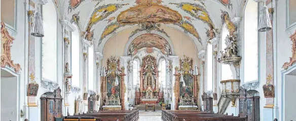  ?? FOTO: RAIMUND DÖRFLINGER ?? Die Marienwall­fahrtskirc­he in Unterkoche­n wurde vor 250 Jahren gebaut. Das Jubiläum wird am Sonntag mit einem großen Adventskon­zert gefeiert.