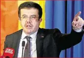  ??  ?? Sprach gestern Abend in Köln: Der türkische Wirtschaft­sminister Nihat Zeybekci warb für Erdogan.