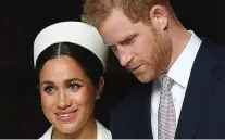  ?? BEN STANSALL/AFP ?? PENGATURAN KHUSUS: Pangeran Harry dan sang istri, Meghan Markle, di Westminste­r Abbey, London (11/3/2019).