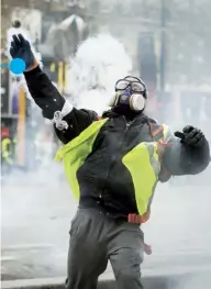  ??  ?? It’s believed that the gilets jaunes protests have cost French retailers more than £900 million