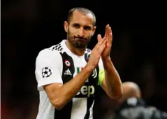  ??  ?? Giorgio Chiellini insists there is no obsession for Juventus (Action Images via Reuters)