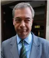  ??  ?? Despair: Nigel Farage