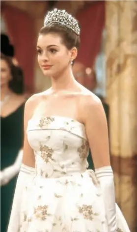  ??  ?? Anne Hathaway in The Princess Diaries (2001).