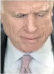  ?? AP ?? McCain: Demanding proof of wiretappin­g by Obama.