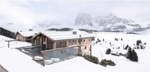  ??  ?? ADLER Mountain Lodge, Alpe di Siusi, Italy.|Susan Wright The New York Times