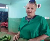  ?? | foto: Del autor ?? Reina Moreno Garachana, secretaria general del buró sindical UEB Vegetales.