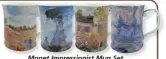  ?? ?? Monet Impression­ist Mug Set