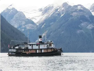  ?? LISA MONFORTON ?? MV Swell amid the misty Coastal Mountain range of the Great Bear Rainforest.