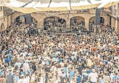  ?? FESTIVAL AMANTE ?? El Festival Amante de Borja llena la localidad de música.