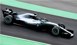  ??  ?? Mercedes has evolved the Silver Arrow – still looks very fast